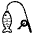 Fishing Pole Emoji from EmojiTwo Black Set