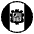 Flag Andorra Emoji from EmojiTwo Black Set