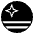 Flag Aruba Emoji from EmojiTwo Black Set