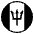 Flag Barbados Emoji from EmojiTwo Black Set