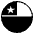 Flag Chile Emoji from EmojiTwo Black Set
