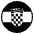 Flag Croatia Emoji from EmojiTwo Black Set