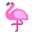 Flamingo Flat Emoji from Fluent Emoji Flat Set