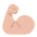 Flexed Biceps Flat Medium Light Emoji from Fluent Emoji Flat Set