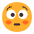 Flushed Face Flat Emoji from Fluent Emoji Flat Set