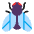 Fly Flat Emoji from Fluent Emoji Flat Set