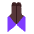 Folded Hands Flat Dark Emoji from Fluent Emoji Flat Set