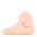 Foot Flat Light Emoji from Fluent Emoji Flat Set