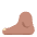 Foot Flat Medium Emoji from Fluent Emoji Flat Set