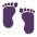 Footprints Flat Emoji from Fluent Emoji Flat Set