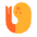 Fried Shrimp Flat Emoji from Fluent Emoji Flat Set