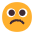 Frowning Face Flat Emoji from Fluent Emoji Flat Set