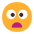 Frowning Face With Open Mouth Flat Emoji from Fluent Emoji Flat Set