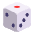 Game Die Flat Emoji from Fluent Emoji Flat Set
