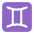 Gemini Flat Emoji from Fluent Emoji Flat Set