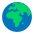 Globe Showing Europe Africa Flat Emoji from Fluent Emoji Flat Set