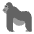 Gorilla Flat Emoji from Fluent Emoji Flat Set