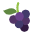 Grapes Flat Emoji from Fluent Emoji Flat Set