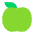 Green Apple Flat Emoji from Fluent Emoji Flat Set