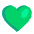 Green Heart Flat Emoji from Fluent Emoji Flat Set