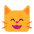 Grinning Cat With Smiling Eyes Flat Emoji from Fluent Emoji Flat Set