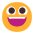 Grinning Face Flat Emoji from Fluent Emoji Flat Set
