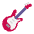 Guitar Flat Emoji from Fluent Emoji Flat Set