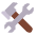 Hammer And Wrench Flat Emoji from Fluent Emoji Flat Set