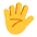 Hand With Fingers Splayed Flat Default Emoji from Fluent Emoji Flat Set