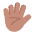 Hand With Fingers Splayed Flat Medium Emoji from Fluent Emoji Flat Set