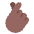 Hand With Index Finger And Thumb Crossed Flat Medium Dark Emoji from Fluent Emoji Flat Set