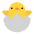 Hatching Chick Flat Emoji from Fluent Emoji Flat Set