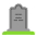 Headstone Flat Emoji from Fluent Emoji Flat Set