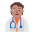 Health Worker Flat Medium Emoji from Fluent Emoji Flat Set