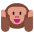 Hear No Evil Monkey Flat Emoji from Fluent Emoji Flat Set