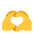 Heart Hands Flat Default Emoji from Fluent Emoji Flat Set