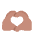 Heart Hands Flat Medium Emoji from Fluent Emoji Flat Set