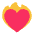 Heart On Fire Flat Emoji from Fluent Emoji Flat Set