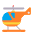 Helicopter Flat Emoji from Fluent Emoji Flat Set