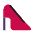 High Heeled Shoe Flat Emoji from Fluent Emoji Flat Set