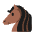 Horse Face Flat Emoji from Fluent Emoji Flat Set