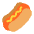 Hot Dog Flat Emoji from Fluent Emoji Flat Set