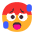 Hot Face Flat Emoji from Fluent Emoji Flat Set