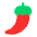 Hot Pepper Flat Emoji from Fluent Emoji Flat Set