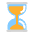 Hourglass Not Done Flat Emoji from Fluent Emoji Flat Set