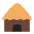 Hut Flat Emoji from Fluent Emoji Flat Set