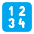 Input Numbers Flat Emoji from Fluent Emoji Flat Set