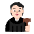 Judge Flat Light Emoji from Fluent Emoji Flat Set
