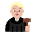 Judge Flat Medium Light Emoji from Fluent Emoji Flat Set