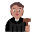 Judge Flat Medium Emoji from Fluent Emoji Flat Set